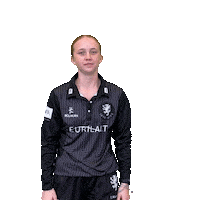 Pose Cross Sticker by Somerset County Cricket Club