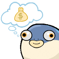 wakumaplush meme kawaii money sleep Sticker