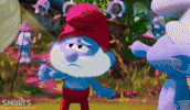 Scared Rihanna GIF by Smurfs Movie