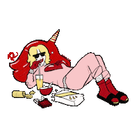 Chill Chilling Sticker by Madame Cuore