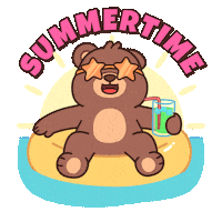 Happy Teddy Bear Sticker by BEARISH