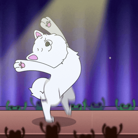 Samoyedcoin giphyupload danse samoyed dog meme GIF