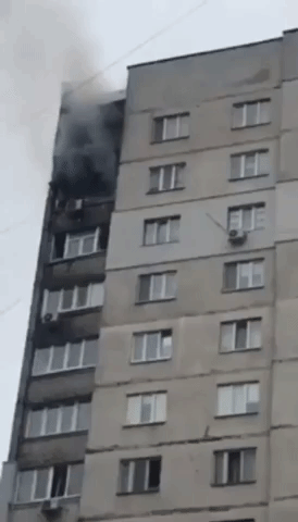 Damage Suffered in Kharkiv Following Russian Airstrikes
