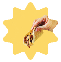 Hungry Taco Time Sticker by Seated