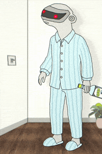 Sleepy Robot GIF by Paft Drunk