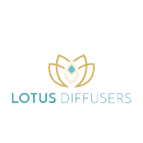 lotusdiffusers diffusers lotusdiffusers essentiële oliën logo lotus diffusers Sticker