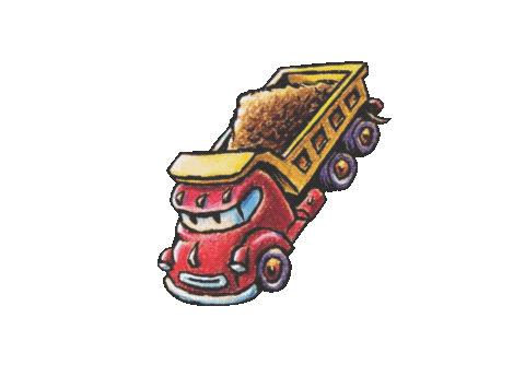 Picture Book Dump Truck Sticker by Stacy McAnulty