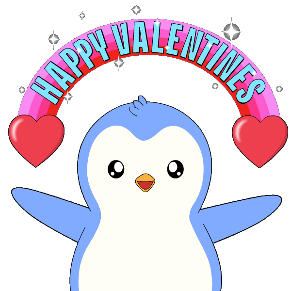 I Love You Heart Sticker by Pudgy Penguins