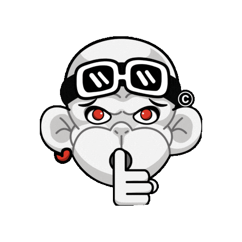 No Talking Shut Up Sticker by Zhot