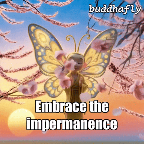 Cherry Blossoms Sunset GIF by BuddhaFlyJourney