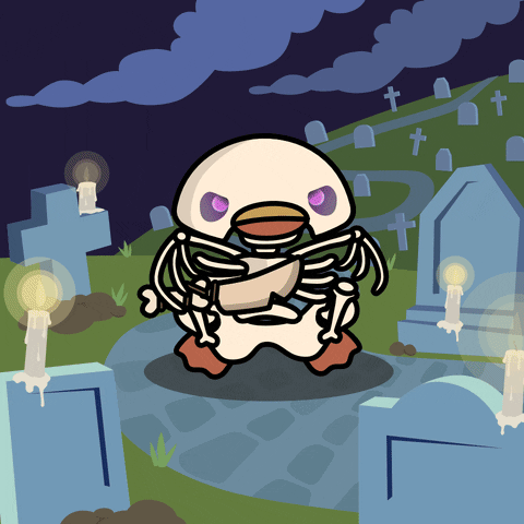 digitalducks stabby quacks digital ducks duck with knife GIF