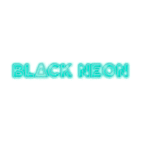 Black Neon Sticker by Queen of Jetlags