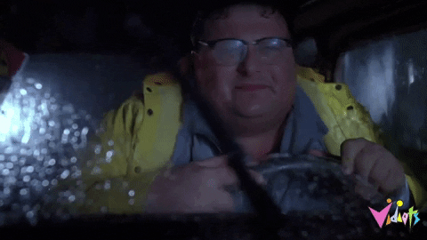 Scared Jurassic Park GIF by Vidiots