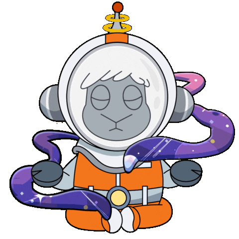 Space Transcend Sticker by The Sad Times