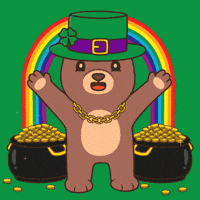St Patricks Day Rainbow GIF by BEARISH