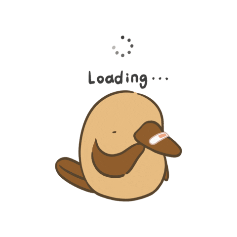 yurinamu character loading gori 오리너구리 Sticker