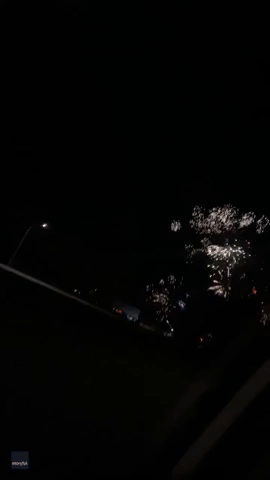 Collision on Highway in British Columbia Causes 'Massive' Unintentional Fireworks Show