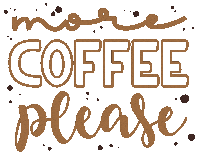 Coffee Please Sticker by TK Lettering