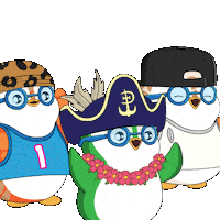 Happy Lets Go Sticker by Pudgy Penguins