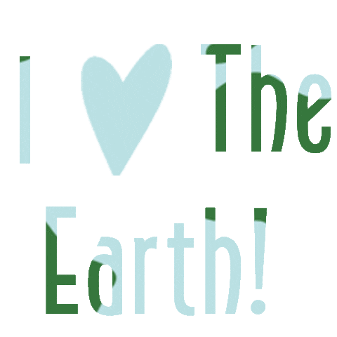 I Love The Earth Heart Sticker by Beauty by Earth