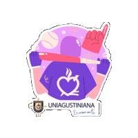 Uniagustoficial uniagustiniana agustiniano Sticker