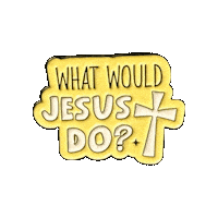 pinnedpins jesus christian pin wwjd Sticker