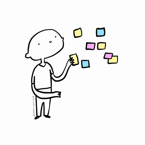 Post It Sticky Notes GIF by Perrine Land