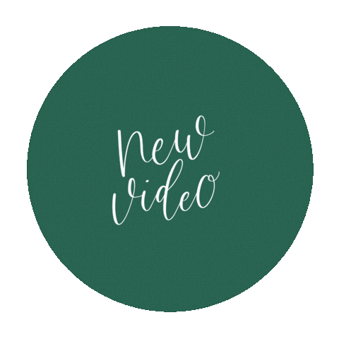 New Video Calligraphy Sticker by Green Country Creative