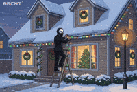 Christmas Snowing GIF by ABCNT