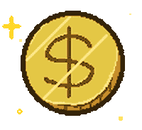 LaenMo pixel money coin laenmo Sticker