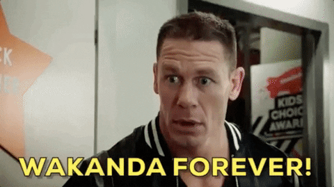john cena wakanda forever GIF by Kids Choice Awards 2018