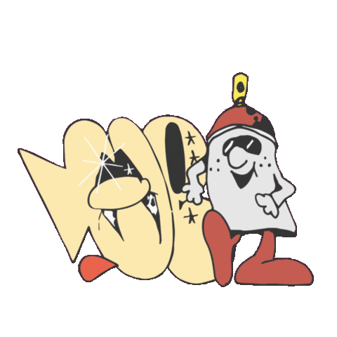 cantastic paint graffiti throw up spray paint Sticker