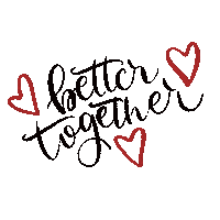 kalligraphe love heart amor together Sticker