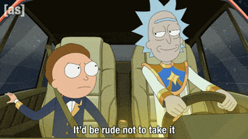 Driving Rick And Morty GIF by Adult Swim