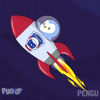 Lets Go Space GIF by Pudgy Penguins