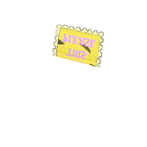 Hey You Stamp Sticker by Dope Lemon