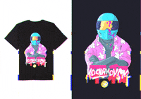 artereniac glitch 80s vhs miami GIF