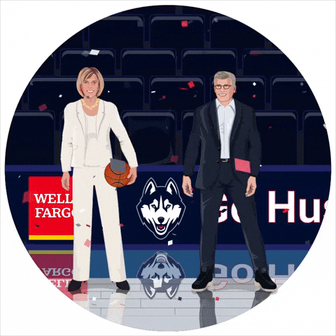 Bleed Blue Uconn Huskies GIF by Wells Fargo