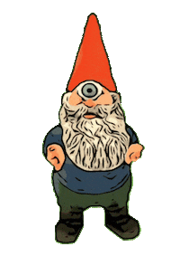 eyegnome talking debate eyegnome chatting gnome Sticker