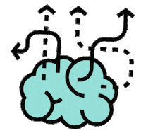 Brainstorming Sticker by Escuela de Pie Stand up