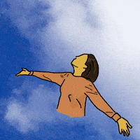 loricute happy god sky cloud GIF