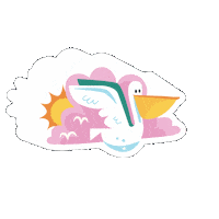 Bird Pelican Sticker by Parks Conservancy