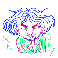 astrakan angry astrakan lilou amblas amblas Sticker
