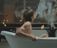 Peach Bath GIF