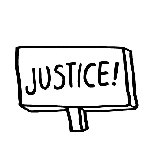 Protest Justice Sticker by Amnesty International NL