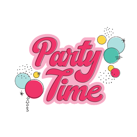 CharmingGarlands giphyupload party balloons party time Sticker