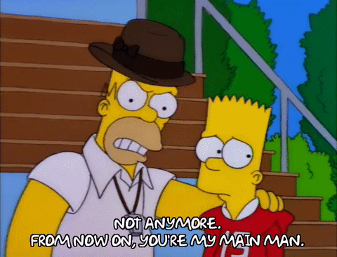 encouraging homer simpson GIF