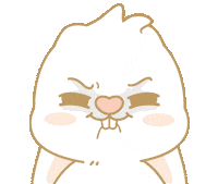 Bunny 氣 Sticker by EVANS艾特兔