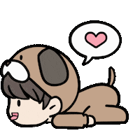 Dog Love Sticker