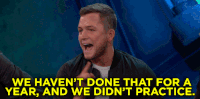 we didnt practice taron egerton GIF by Team Coco
